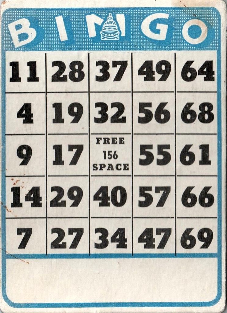 Fabulous Vintage Bingo Card Flickr Photo Sharing 