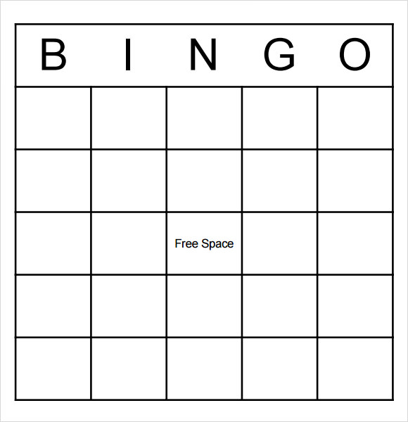 FREE 8 Blank Bingo Samples In PDF MS Word