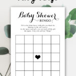 Free Baby Shower Printable Game Black And White Bingo