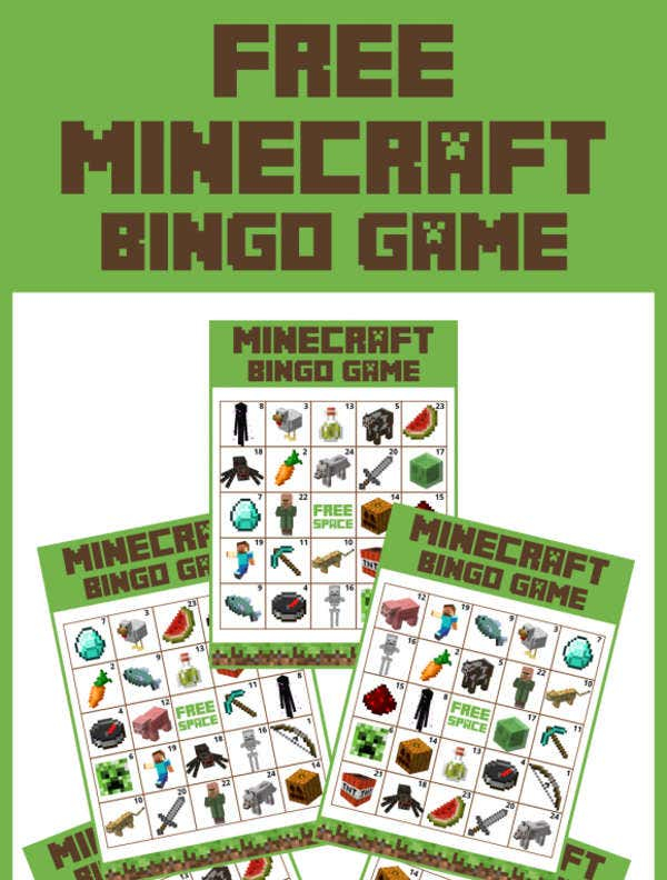 Free Minecraft Printables PSD PNG Vector EPS Free