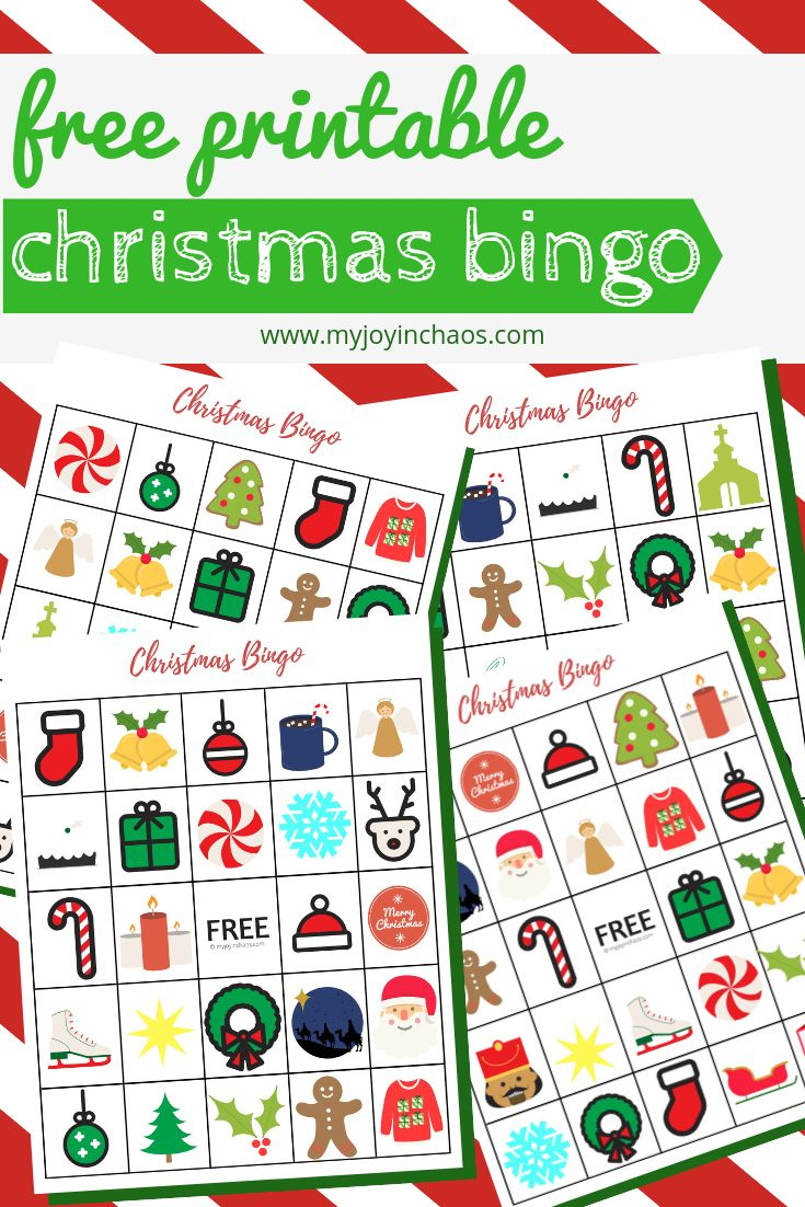 Free Printable Christmas Bingo Cards Christmas Bingo 
