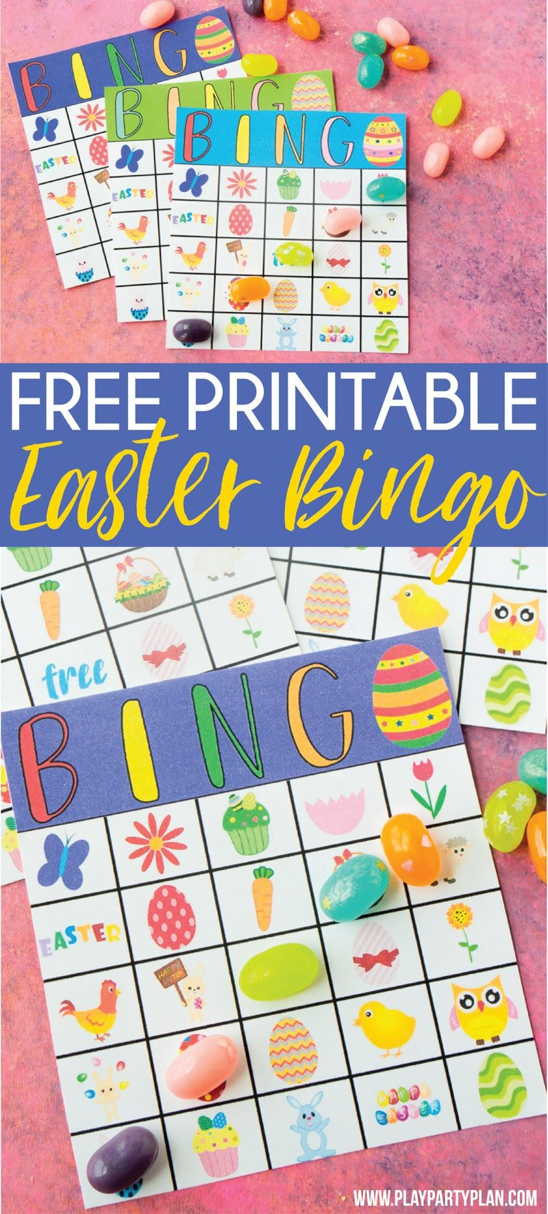 Free Printable Easter Bingo Cards Play Party Plan