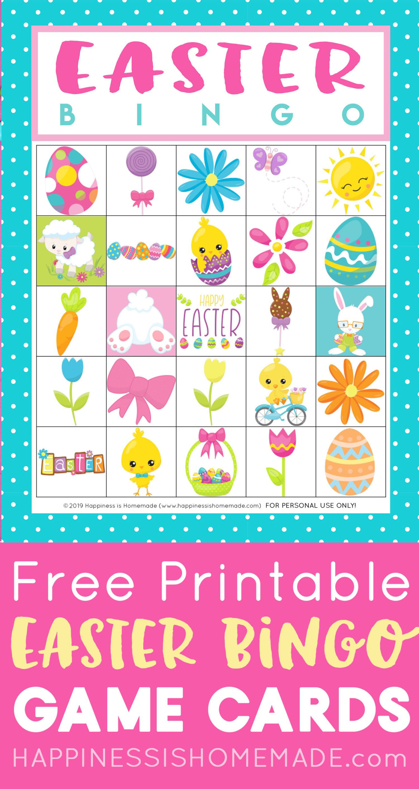 FREE Printable Easter Bingo Game Cards Are Tons Of Fun For 