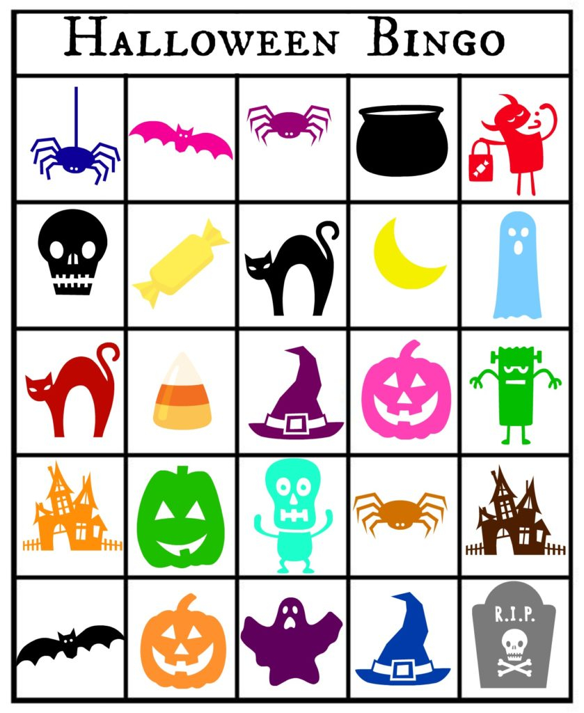 Free Printable Halloween Themed Bingo Cards