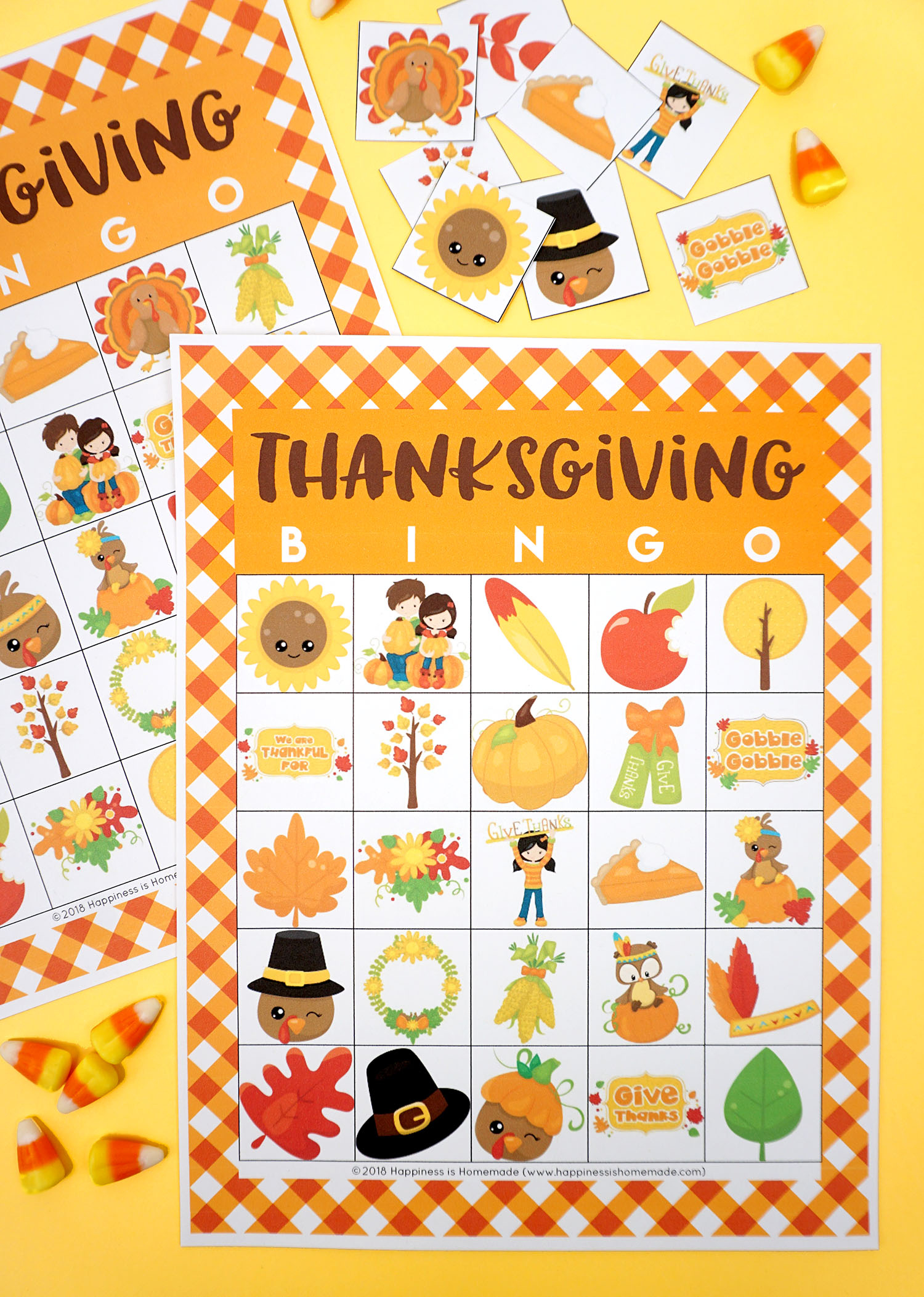 Free Printable Thanksgiving Bingo Cards Happiness Is 