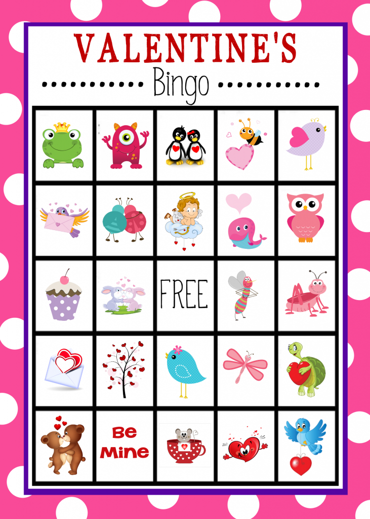 Free Printable Valentine s Day Bingo Game Crazy Little