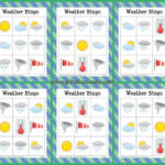 Free Printable Weather Bingo Preschool Weather Weather