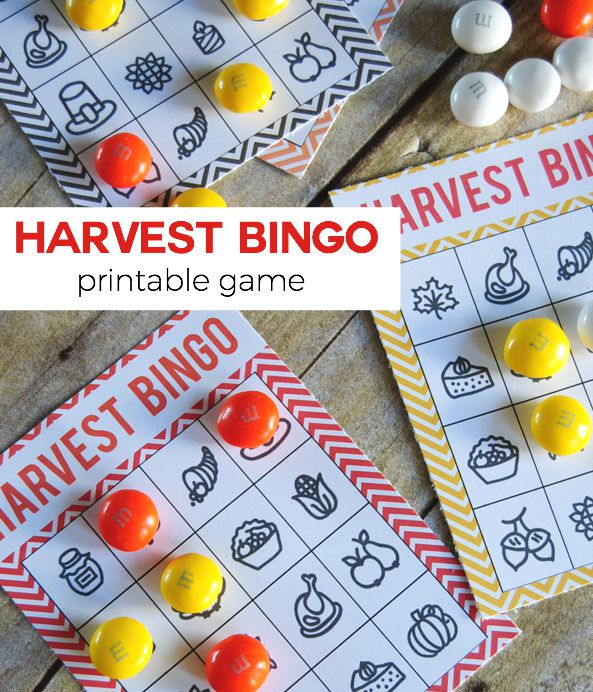 Harvest Bingo Harvest Bingo