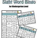 High Frequency Sight Word Bingo Printables My Little Me