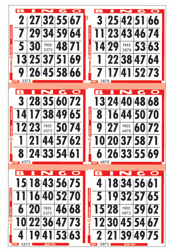 Mark 75 Bingo Paper Frank Moran And Sons Bingo 