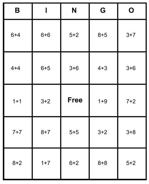 Math Bingo Free Cards Learn How To Play Print For Free