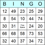 Numbers 1 To 75 Bingo Cards Printable Bingo Activity