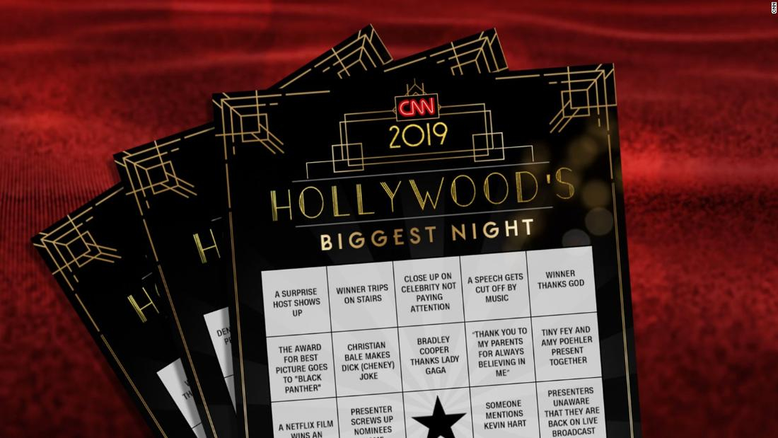 Oscar Bingo Printable Cards For Oscars 2019 CNN