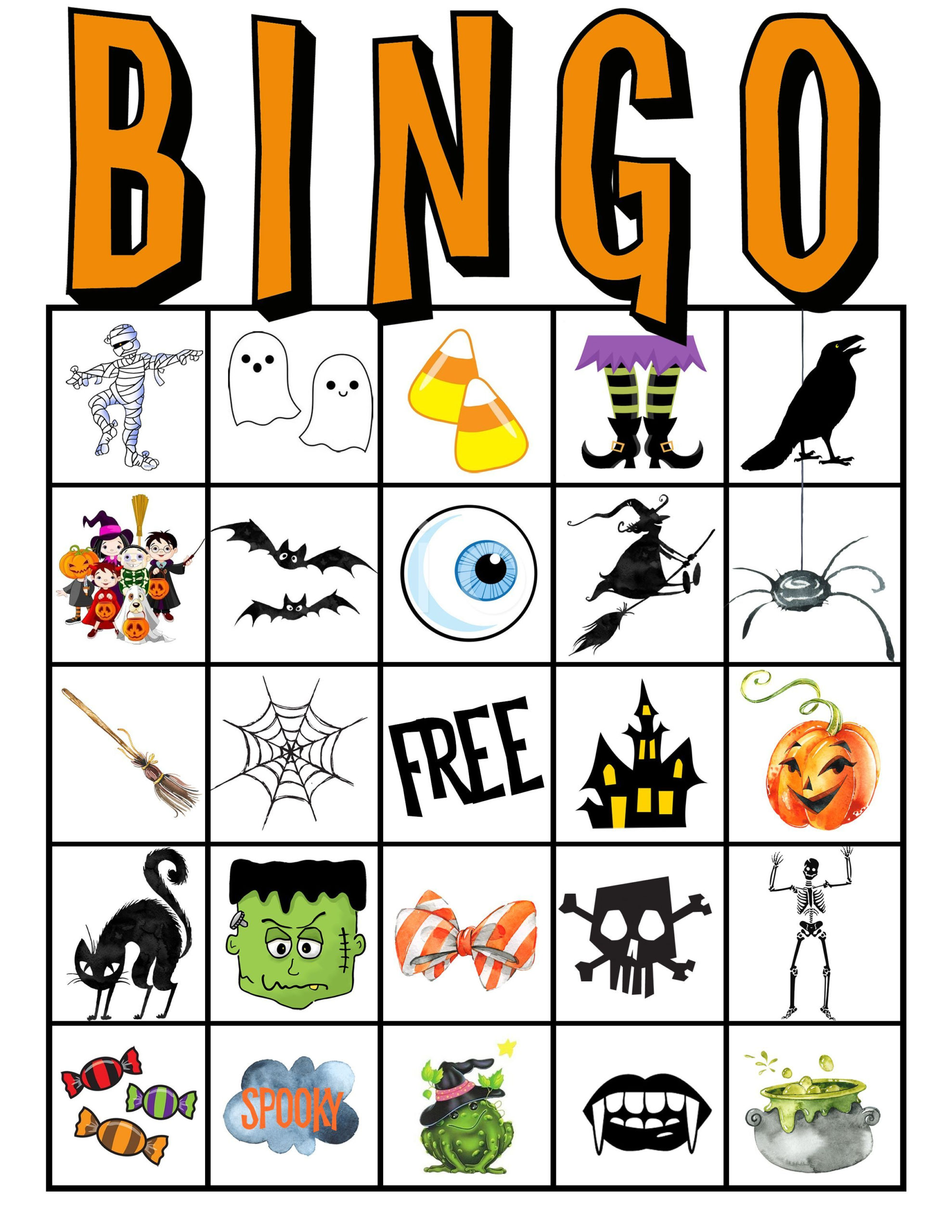 Party BINGO Cards FREE PRINTABLE In 2020 Halloween 