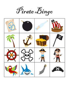 Pirate Bingo By Charli Shipman SLP Teachers Pay Teachers