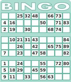 Printable 1 90 UK Bingo Card Generator Bingo Party