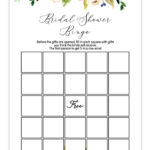 Printable Bridal Shower Bingo Watercolor Floral Chicfetti