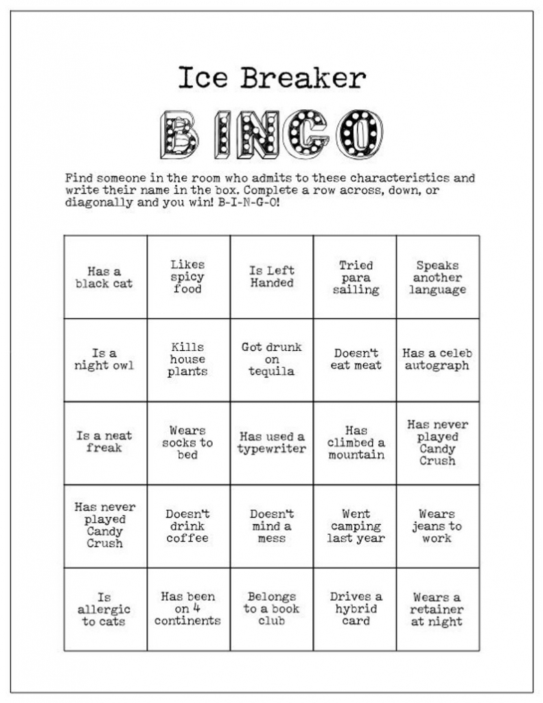 Printable Icebreaker Bingo Cards Printable Card Free Printable Icebreaker Bingo Cards Printable Card Free