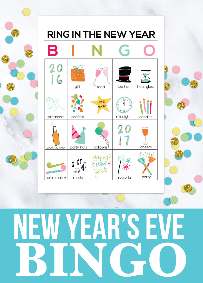 Printable New Year s Eve BINGO Sheets