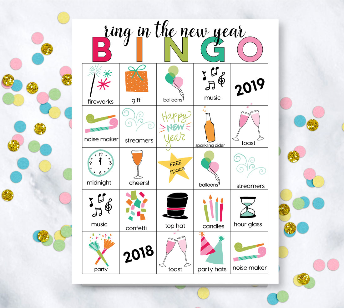 Printable New Year s Eve BINGO Sheets