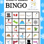 Printable Snowman Bingo Game Crazy Little Projects