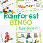 Rainforest Animal Bingo Printable Game