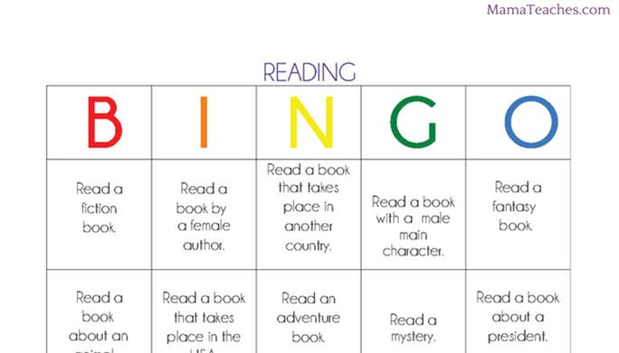 Reading Book BINGO Printable Reading Game Mama Teaches