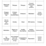 Recovery Bingo Cards To Download Print And Customize