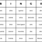 Spanish Numbers Bingo Cards