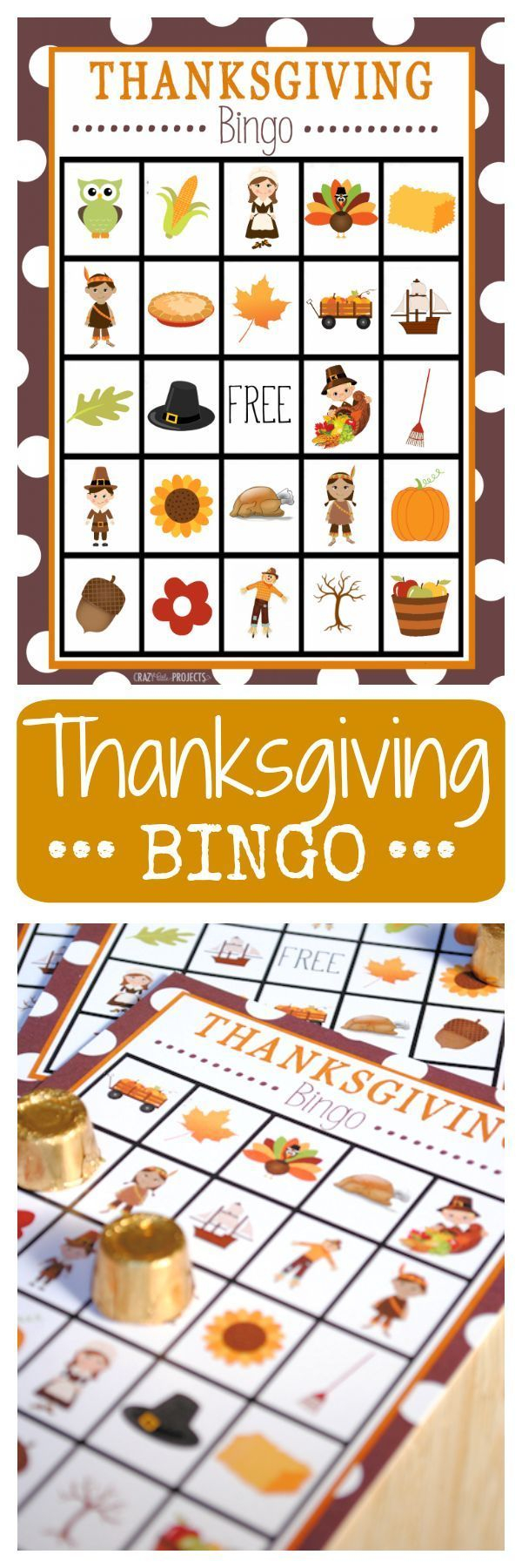 Thanksgiving Bingo Game Thanksgiving Bingo Thanksgiving 