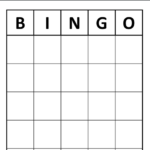 The Blank Custom Bingo Card Template Bingo Blog