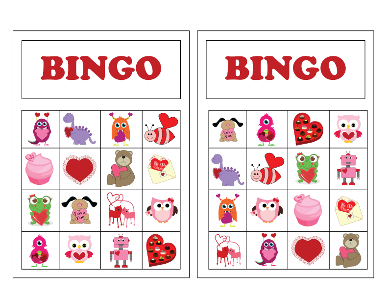 Valentine s Day Bingo For Preschoolers Visit Http 