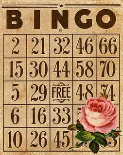 Vintage Bingo Card free printable Bingo Cards Vintage 
