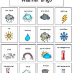 Weather Bingo Ingles Para Preescolar Juegos En Ingles