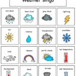Weather Bingo Ingles Para Preescolar Juegos En Ingles