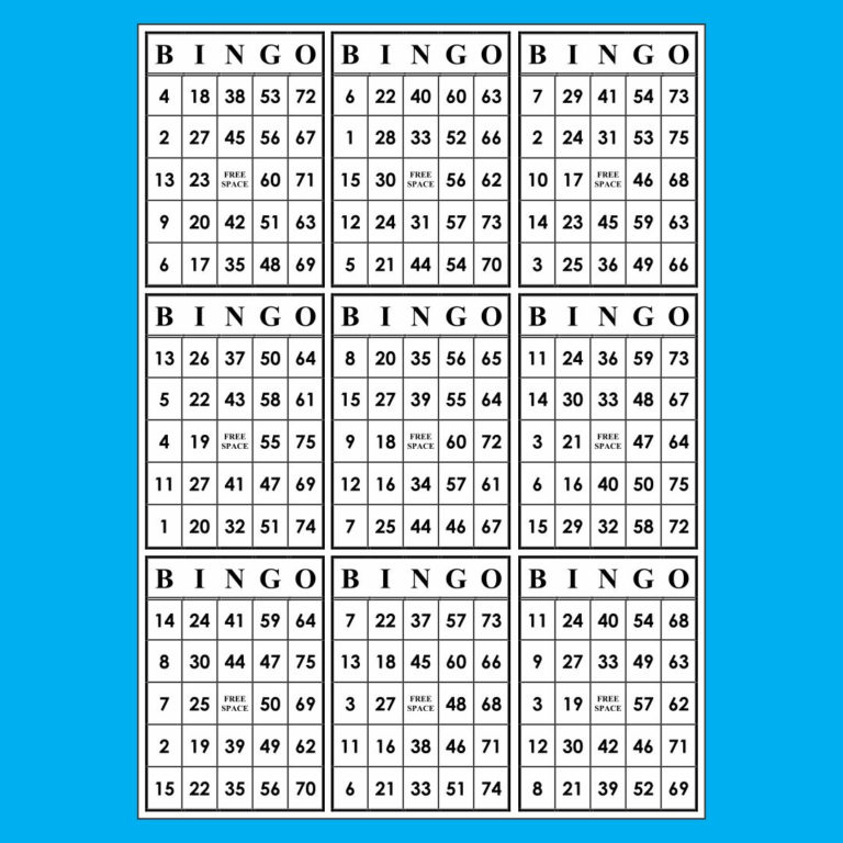 10 Best Paper Bingo Sheets Printable Printablee