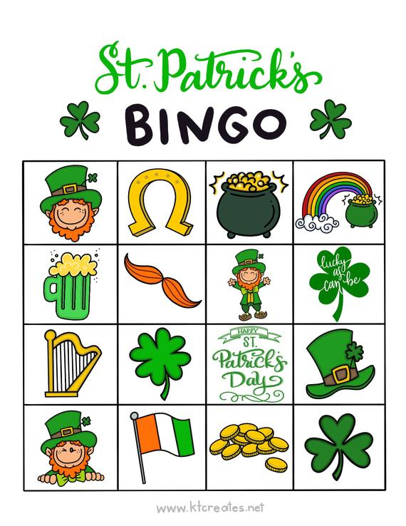 10 Unique St Patrick s Day Bingo KittyBabyLove