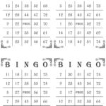 1000 Bingo Cards 4 Per Page Immediate Pdf Download