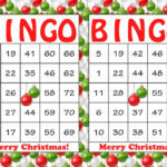 30 Merry Christmas Holiday Bingo Cards DIY