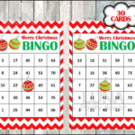 30 Merry Christmas Holiday Bingo Cards DIY Printable Game