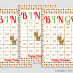30 Rudolph Christmas Bingo Cards DIY Printable Game For Etsy