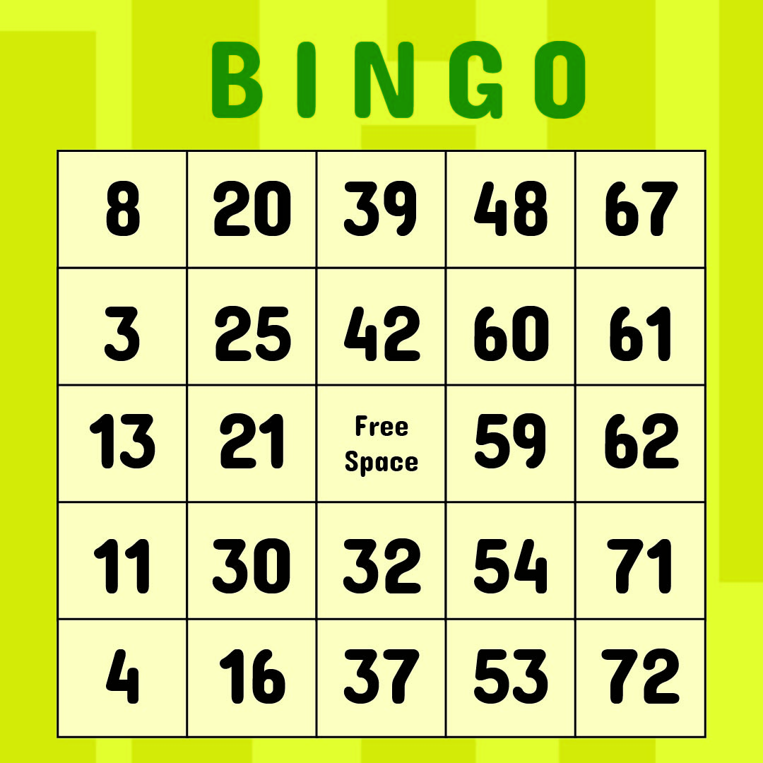 Playing Card Bingo Cards Printable Printable Bingo Cards