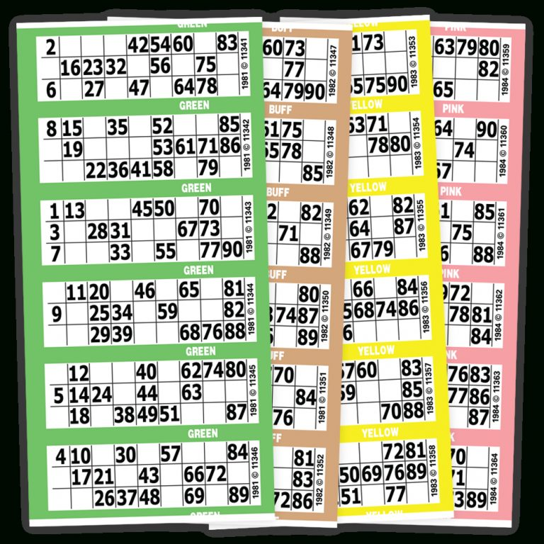Printable Bingo Cards 1 90 Uk - Riset