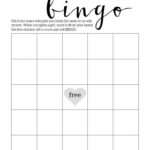 Baby Shower Bingo Printable Cards Template Paper Trail