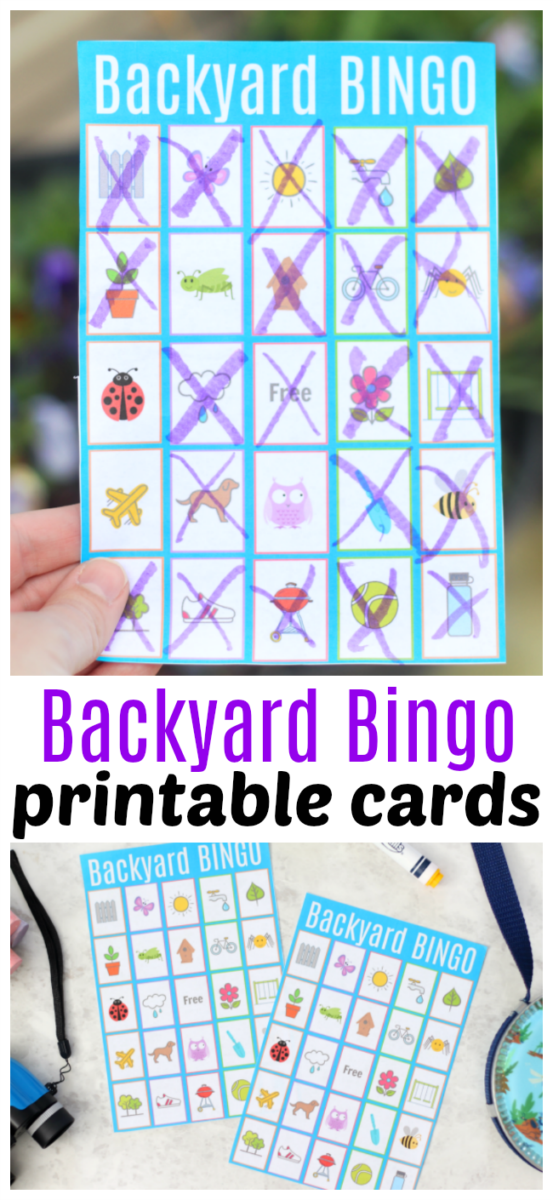 Backyard Bingo Cards For Kids Free Printable In 2020 