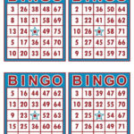 Bingo Cards 1000 Cards 4 Per Page Immediate Pdf Download