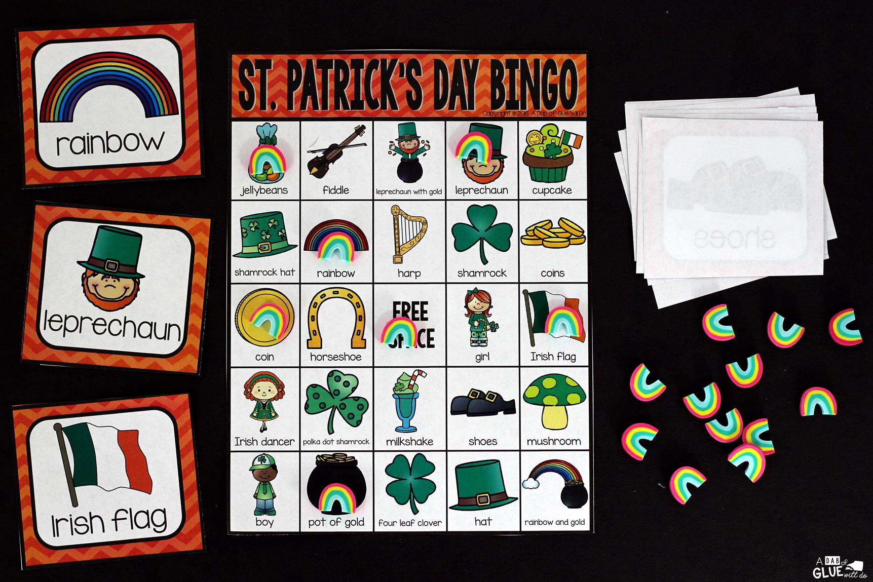Bingo Sheets For St Patrick S Day Bingo Sheets For St Patrick s Day