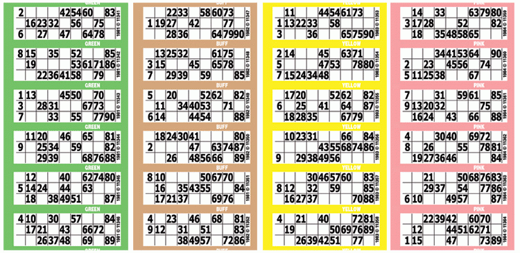 Bingo Tickets Bingo Cards Printable Bingo Tickets Free