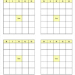 Blank Bingo Template 14 Free PSD Word PDF Vector EPS