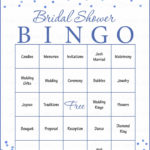 Bridal Bingo Cards Printable Download Prefilled